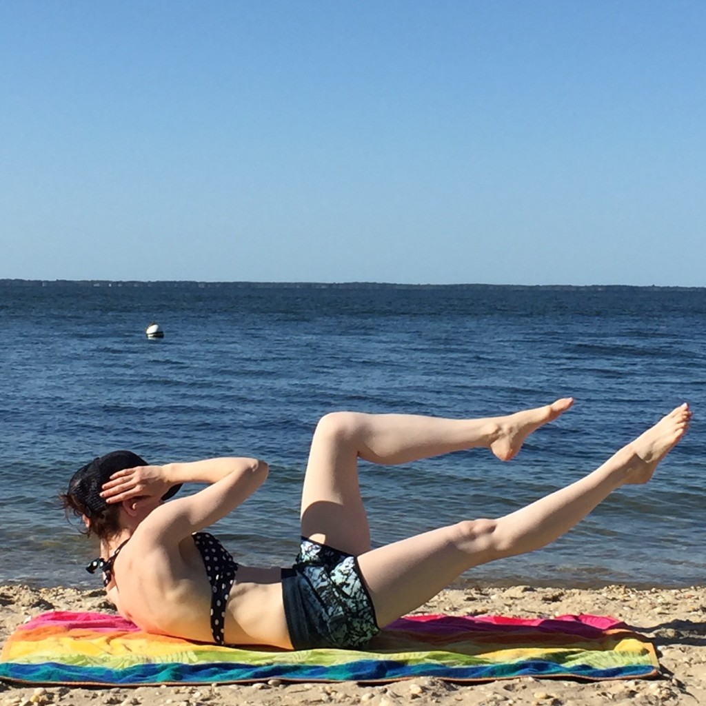 bicycle crunches