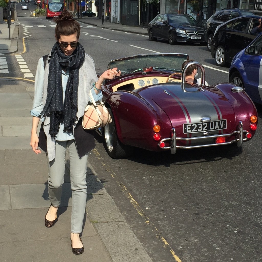 me in london walking down the street