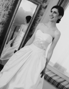 me in a wedding dress