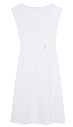 theory little white dress