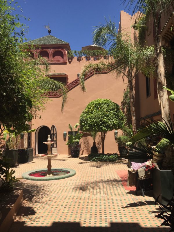 kasbah tamadot courtyard