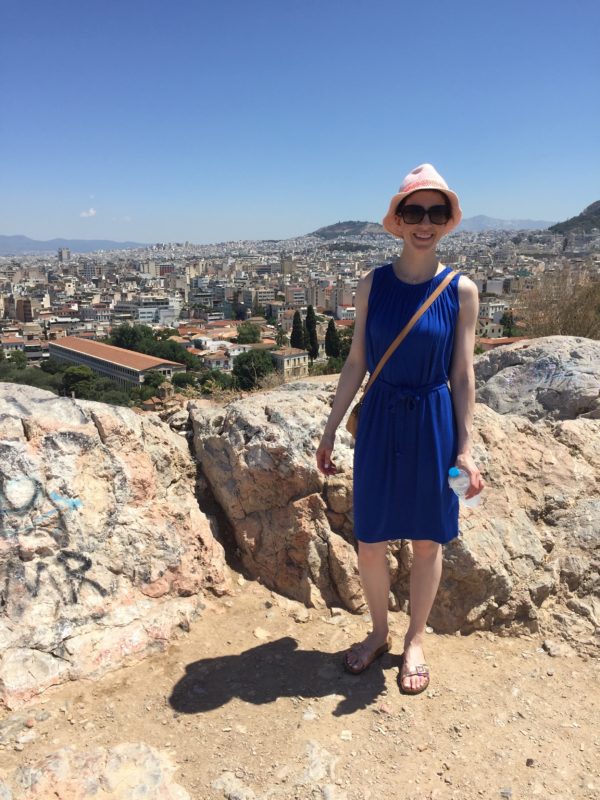 jcrew dress in athens