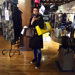 Bag shopping at Liberty