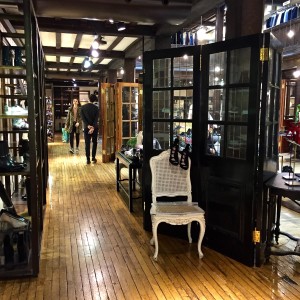 Shoe section at Liberty London