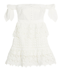 Self-Portrait little white dress