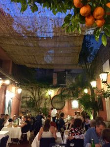 dinner in trastevere